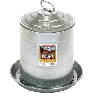 Little Giant Double Wall Metal Poultry Fount