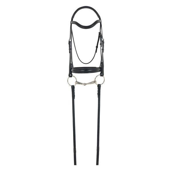 Camelot Gold™ RCS™ Snaffle Dressage Bridle w/ Crank Noseband and Reins