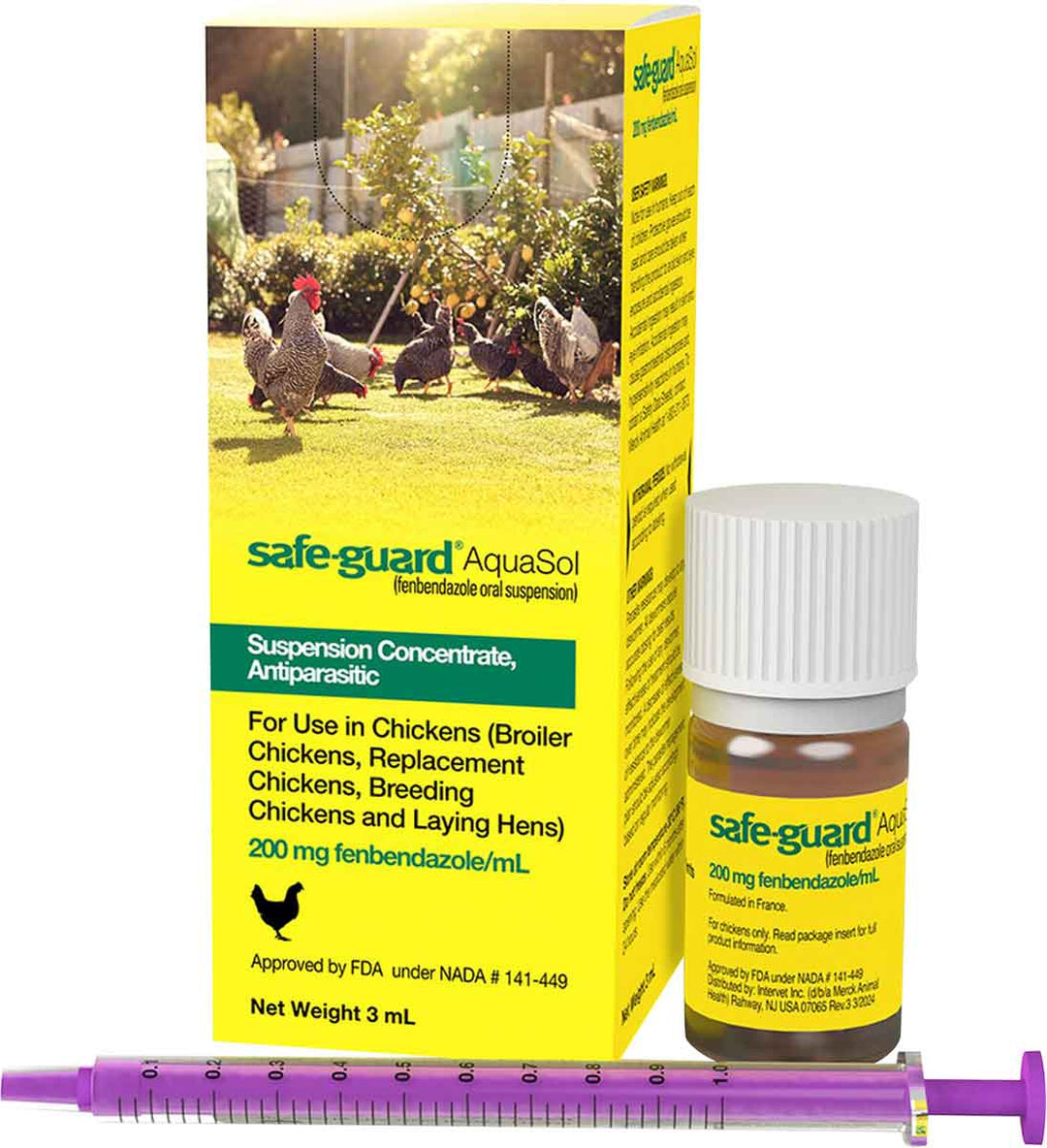 Safe-guard AquaSol Chicken Antiparasitic 3mL
