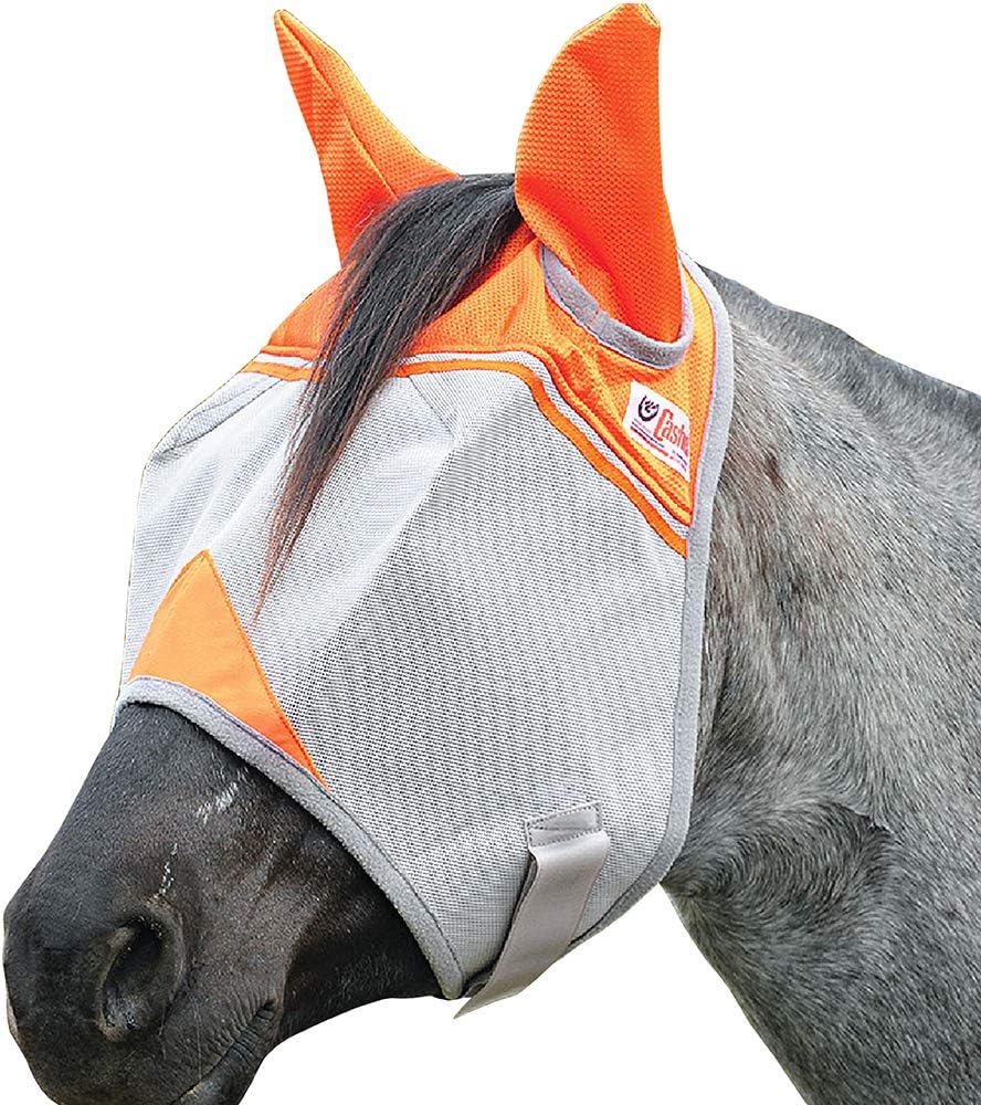 Cashel Crusader Fly Mask Standard with Ears Orange