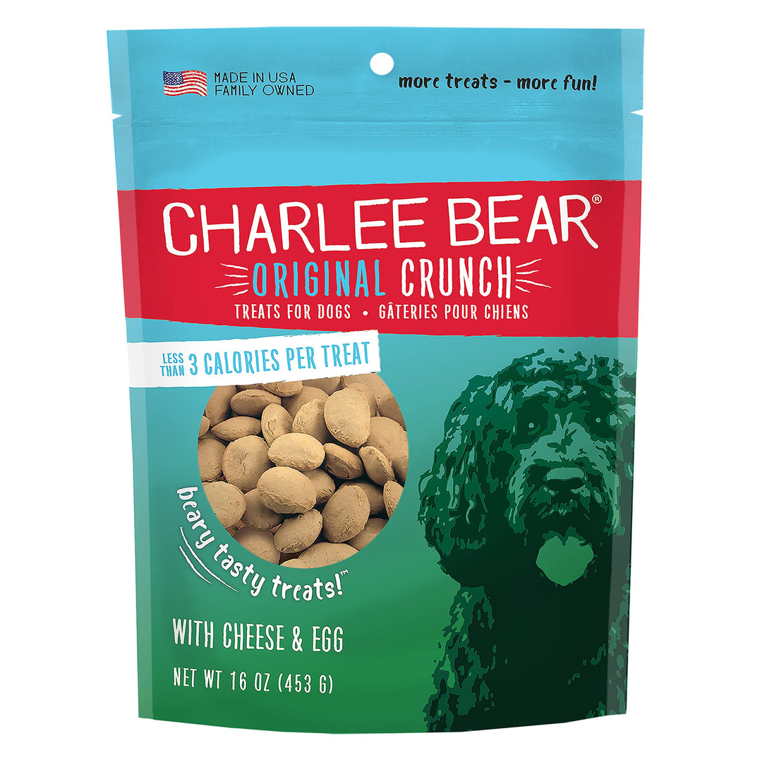 Charlee Bear Dog Treats - Cheese and Egg, 16oz