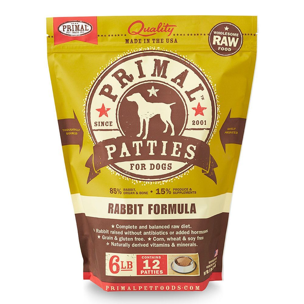 Primal Frozen Rabbit Patties 6#