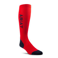 Ariat Unisex Red & Navy AriatTEK Performance Socks