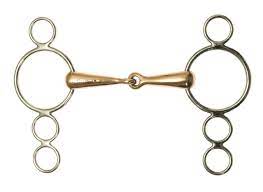 Elevator 3 Ring Copper Gag Bit