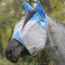 Cashel Crusader Fly Mask Standard with Ears Blue