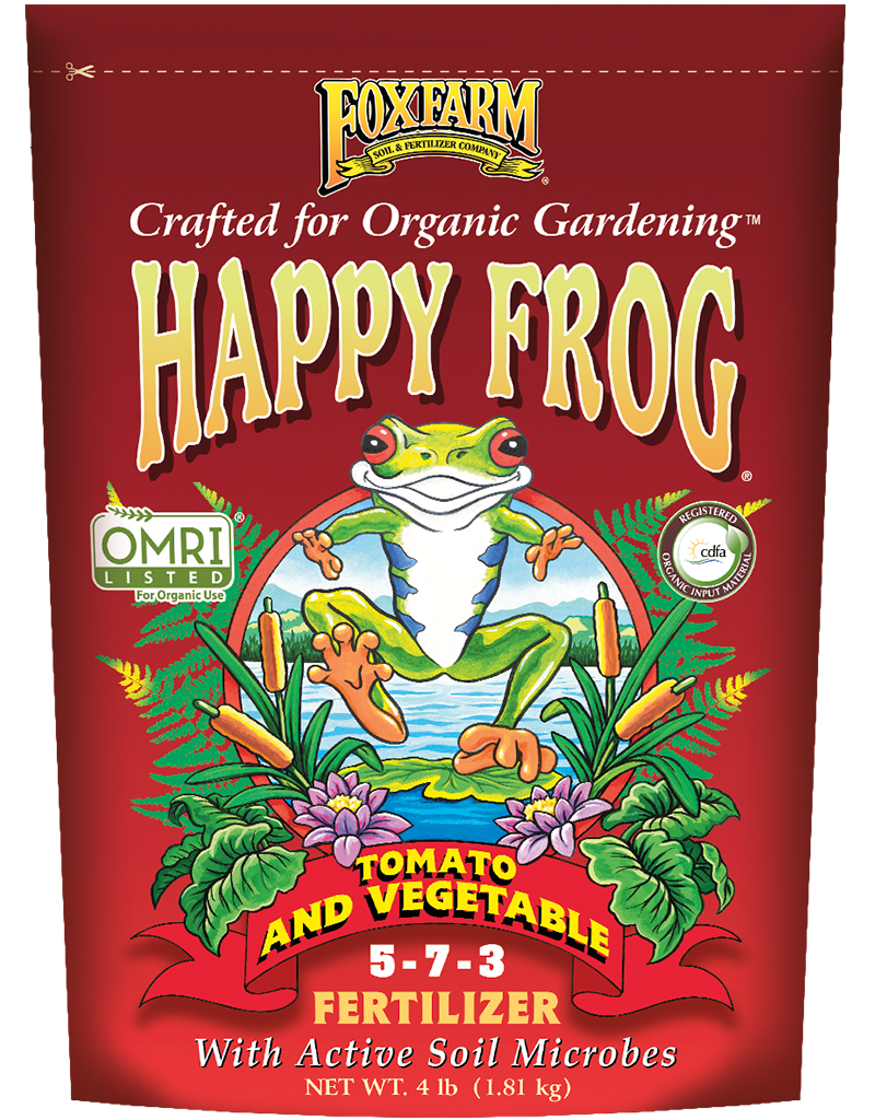 animal fertilizer for plants Fox Farm Happy Frog Tomato & Vegetable Fertilizer – Horstmeyer Farm and Garden