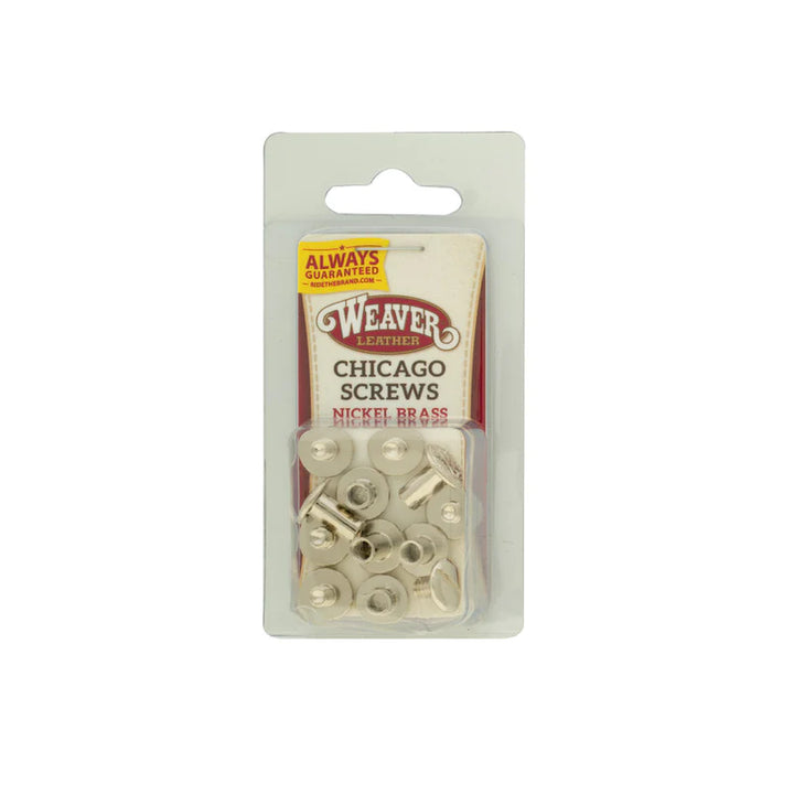 Chicago Screw Handy Pack, Nickel Over Brass, Floral