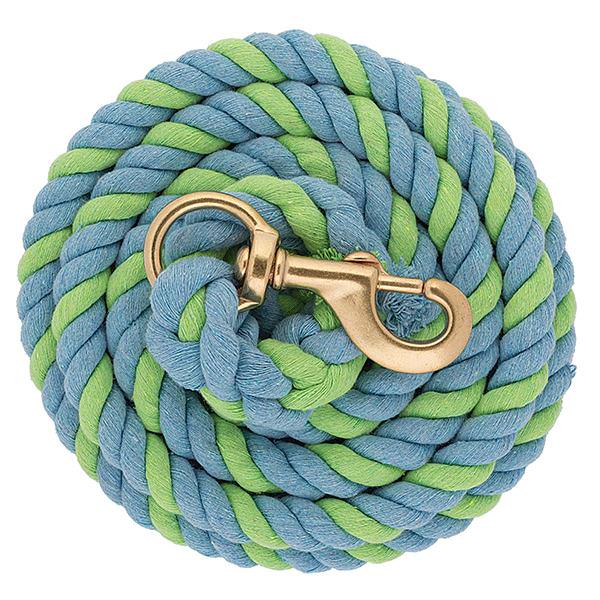 Weaver Cotton Lead Rope with Brass Plated Snap 10'