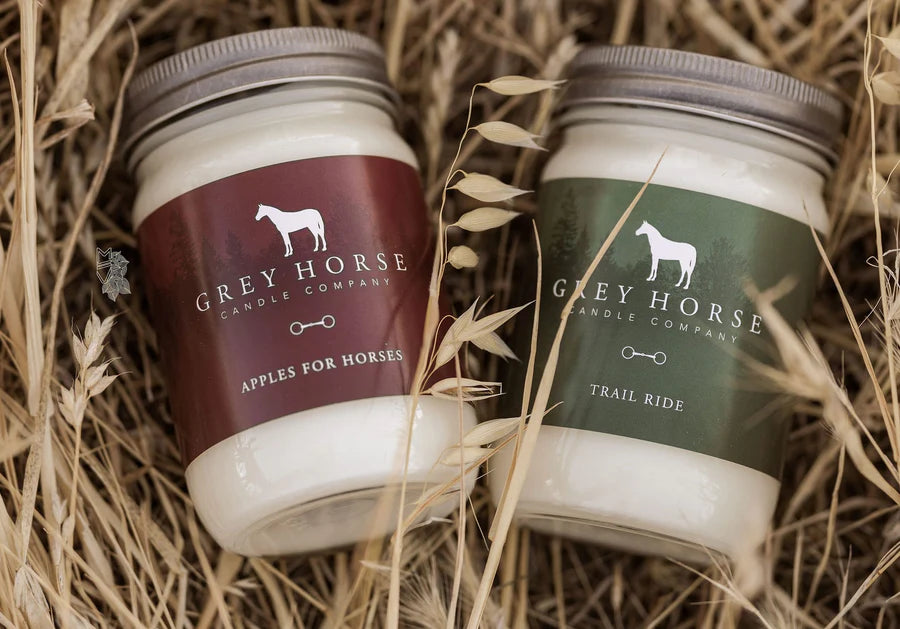 Grey Horse Candle Jar - Thumbnail 3