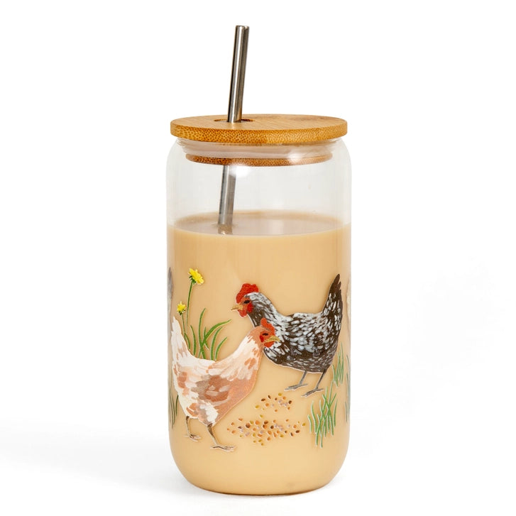 Glass Chicken Tumbler