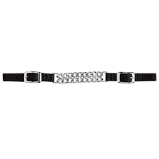 Weaver Nylon Curb Strap with 4 1/4" Double Flat Link Chain