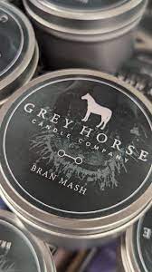 Grey Horse Candle Tin