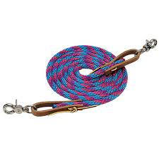 Weaver Poly Roper Reins with Scissor Snap 8'