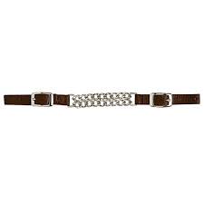 Weaver Nylon Curb Strap with 4 1/4" Double Flat Link Chain